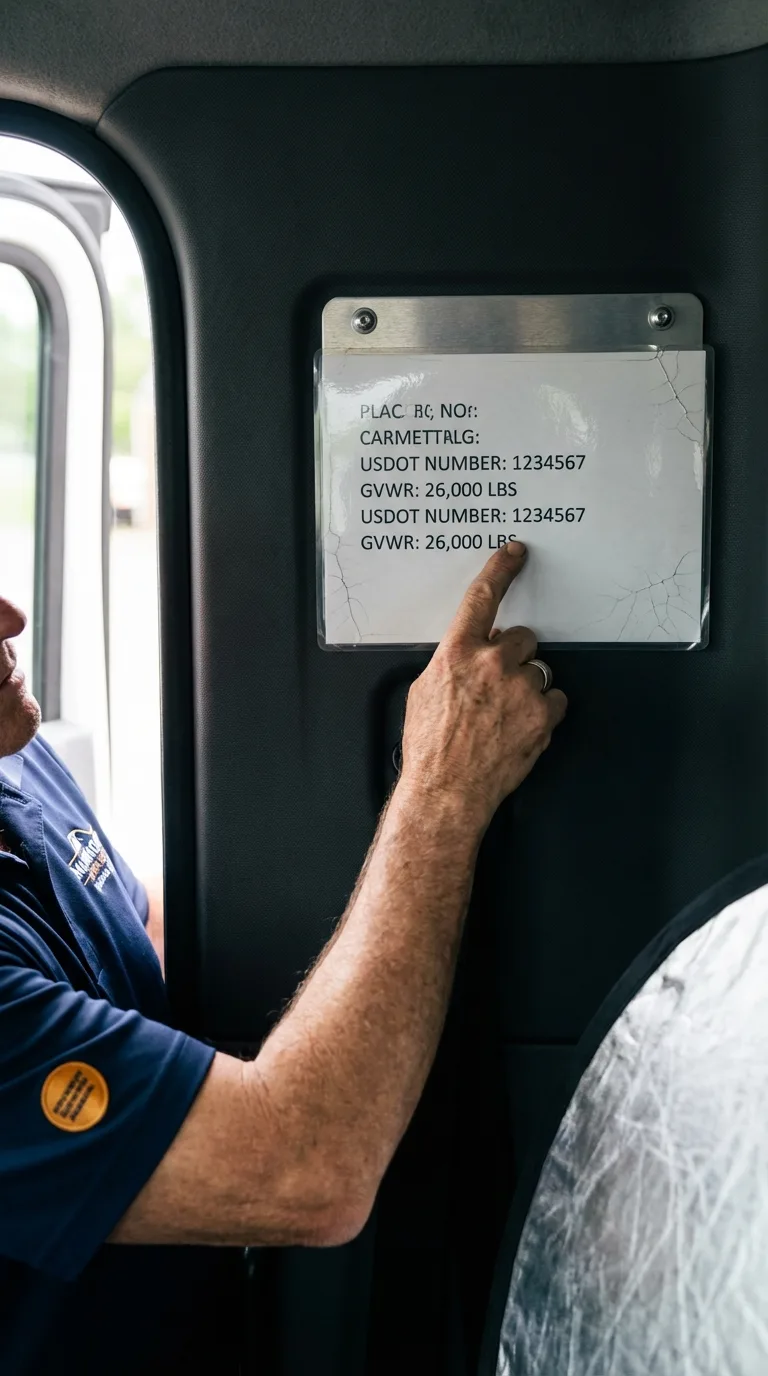 USDOT licensing placard verification in Birmingham